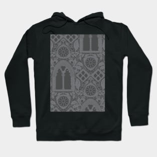 Windows Of Whitby Grey Days Pattern Hoodie